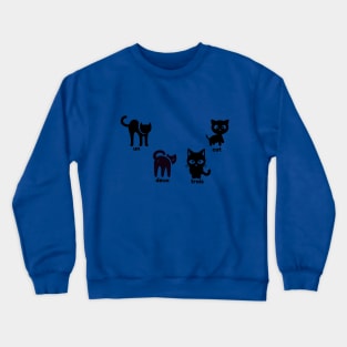 un deux trois cat Crewneck Sweatshirt